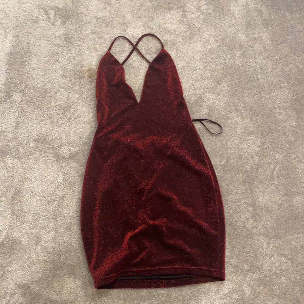 Lily backless mini dress